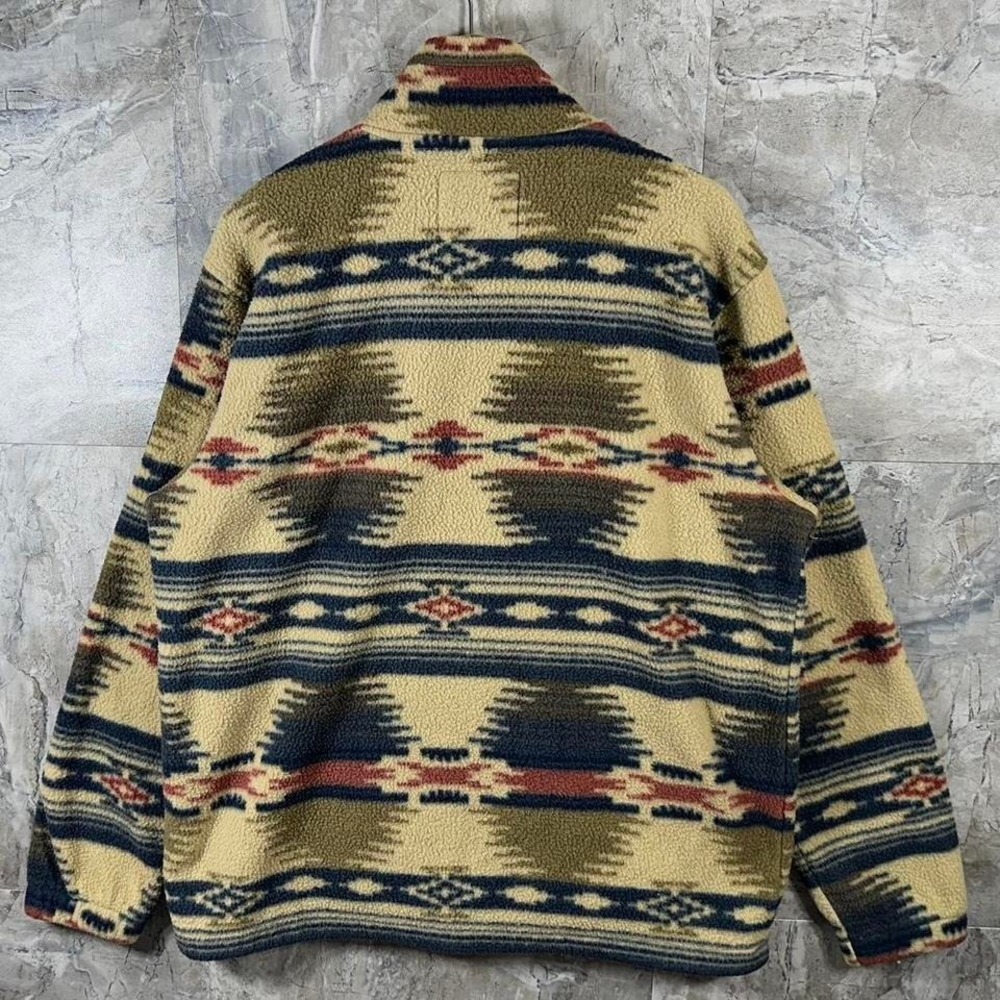 Billabong A/Div Boundary Half-Zip Mock Neck Pullover Fleece Jacket Size XL Aztec - Picture 6 of 8